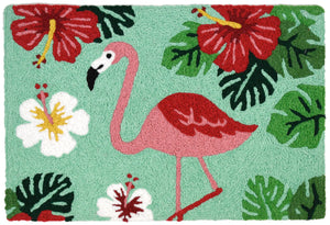 Flamingo & Hibiscus Rug