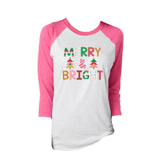 Merry & Bright Vin. Pink T-Shirt - Small