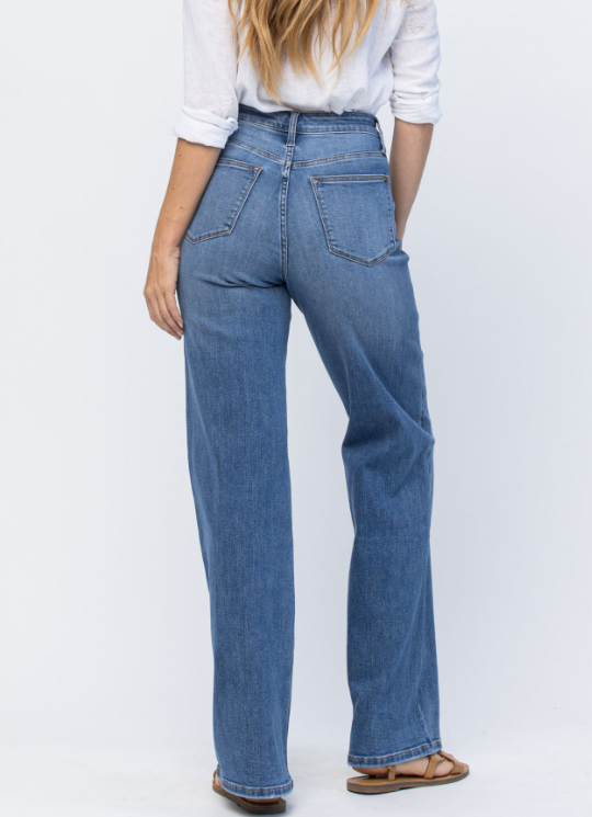 Buy Wide Leg Trouser Jeans by Judy Blue at Mermaid Cove for only $59.99