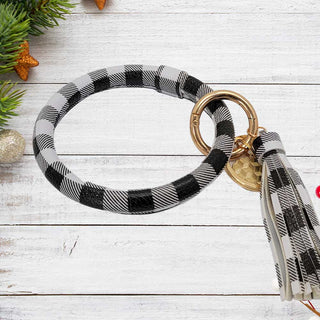 Buffalo Plaid Key Ring - Available in 2 Colors