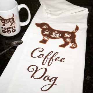 Coffee Dog Kitchen Towel