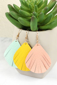 Leather Fringe Earrings - Available in 9 Colors!