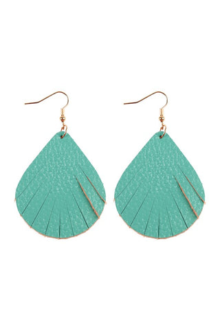 Leather Fringe Earrings - Available in 9 Colors!