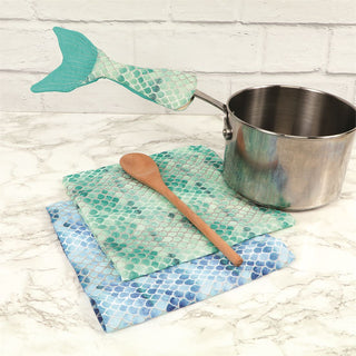 Mermaid Tail Dishtowel Spoon and Handle Cover