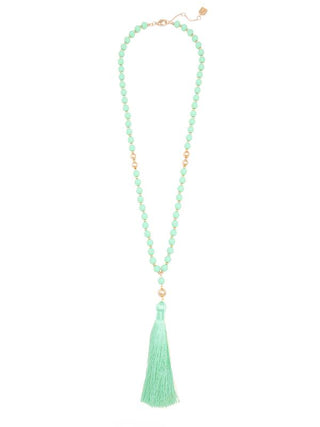 Faye Beaded Tassel Necklace - Available in Multiple Colors