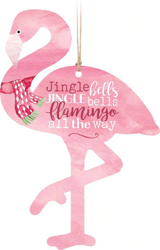 Jingle Bells Jingle Bells Flamingo All the Way Ornament