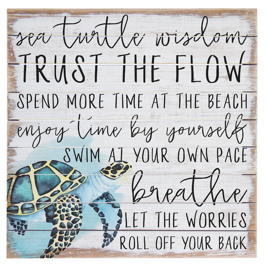 Buy Sea Turtle Wisdom Wall/Table Decor at Mermaid Cove for only $42.99