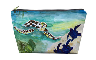 Sea Turtle & Babies Pouch - Large