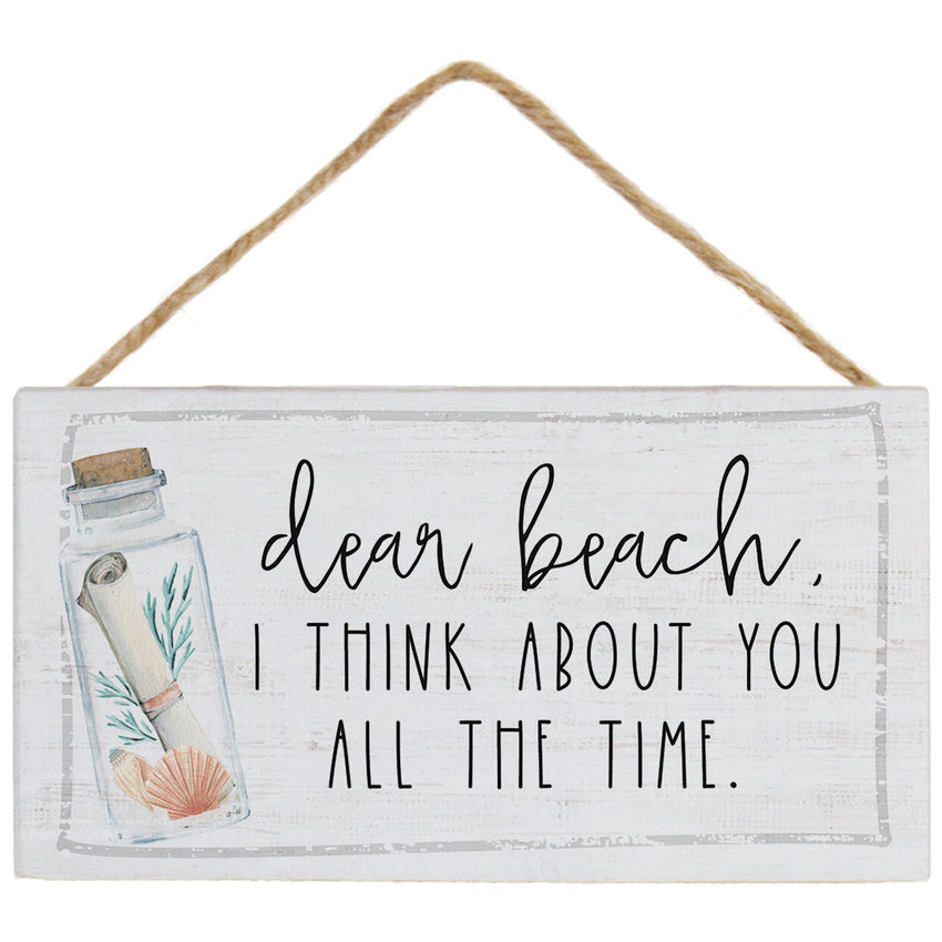 Buy Dear Beach Hanging Accent Sign at Mermaid Cove for only $11.99