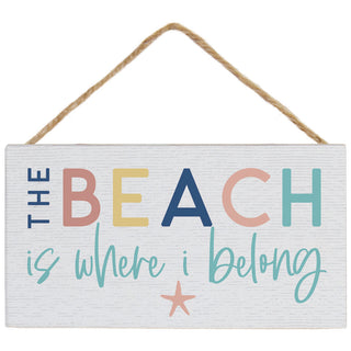Beach Belong Hanging Accent Sign