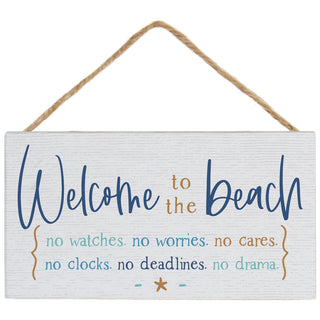 Welcome Beach Hanging Accent Sign