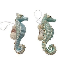 Seashell Seahorse Ornament
