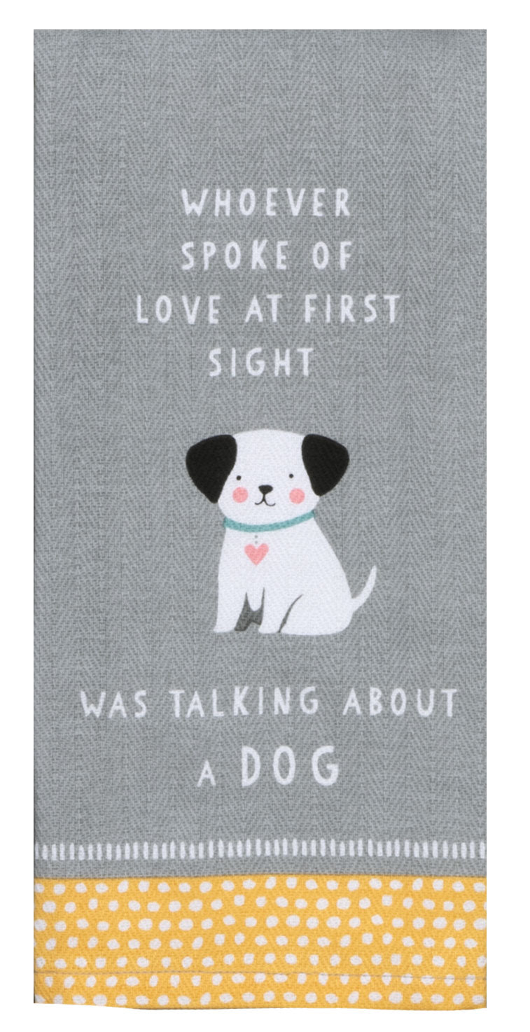 Dog Patch First Love Tea Towel