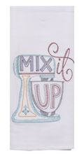 Mix it Up Embroidered Flour Sack Towel