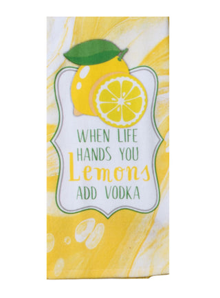 Summer Tranquility Lemons & Vodka Dual Purpose Terry Towel