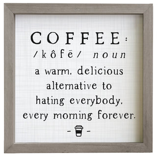 Coffee Definition Sign