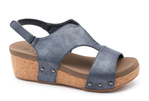 Corkys Refreshing Wedge - Navy