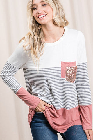 Rosy Disposition Top