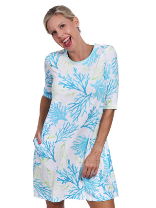 Ethyl Nautical Swing Dress - Belize