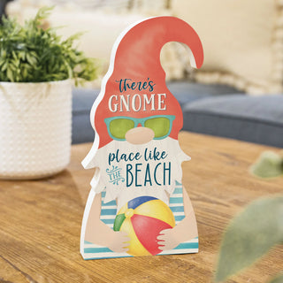 There's Gnome Place Like The Beach Gnome Shape Decor