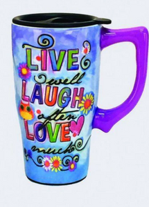 Live Laugh Love Travel Mug
