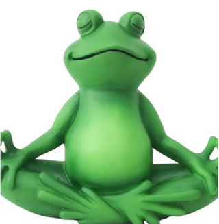 Yoga Frog Garden Statue