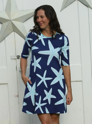 Ethyl Swing Dress - Sea Star