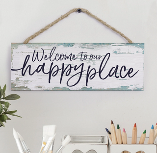 Our Happy Place String Sign