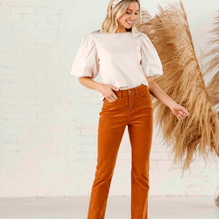 Vincent Corduroy Jeans - Rust