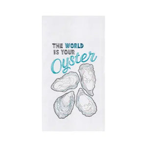 World Is Your Oyster Flour Sack Kitchen Towel