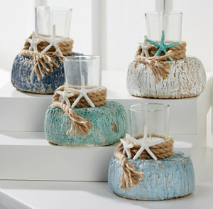 Beachy Candle Holder *4 Assorted colors*
