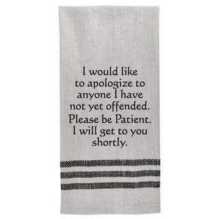Tea Towel - I would like to apologize…