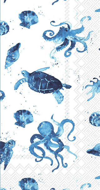 Paper Guest Towel Napkins Under The Sea