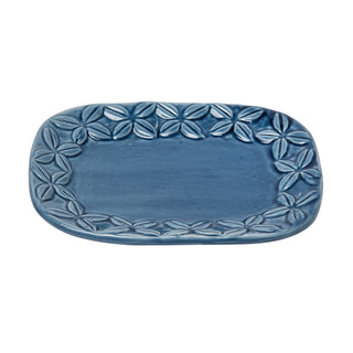 Bungalow Ceramic Soap Dish in Blue
