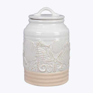 Coastal Ceramic Cookie Jar
