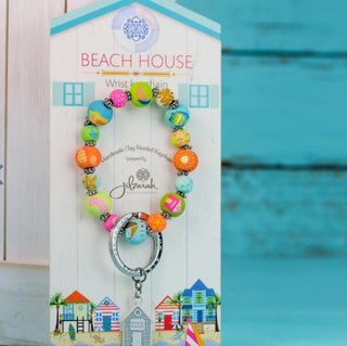 Beach House Wrist Keychain