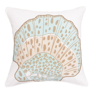 Beaded Amber Sands Shell Pillow