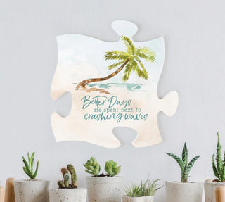 Better Days are Spent Next to Crashing Waves Wall Decor