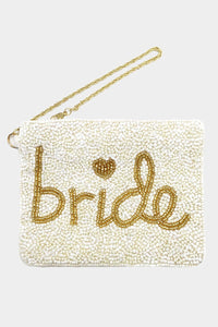 Bride Beaded Pouch Bag