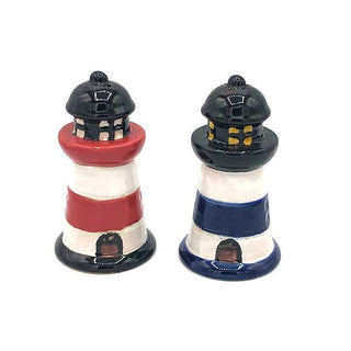 Ceramic Lighthouse Salt Pepper Set