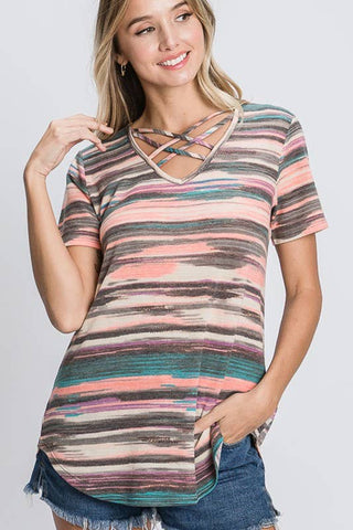 Lacey Stripe Top