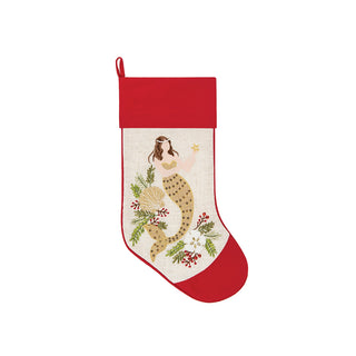 Sandy Holiday Mermaid Christmas Stocking