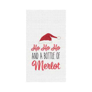 Bottle of Merlot Towel