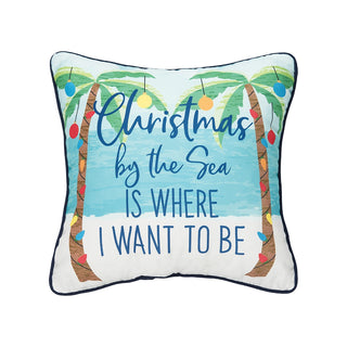 Christmas by the Sea Pillow