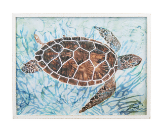 Framed Sea Turtle Wall Decor * 2 Assorted*