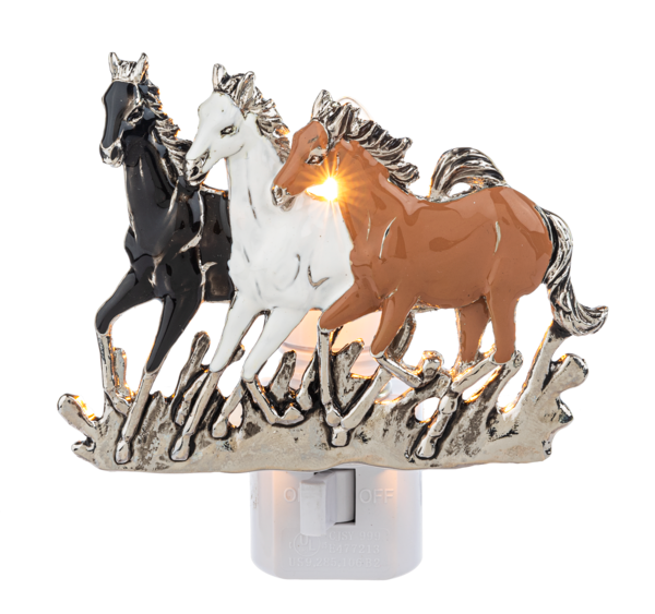 Galloping Horses Wine Glass