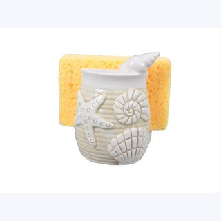 Ceramic Beach Boho Shell Design Sponge Holder with Sponge