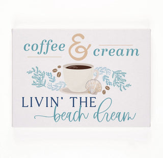 Coffee & Cream Canvas Sign