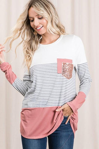 Rosy Disposition Top