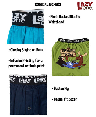 Bottoms Up Men's Funny Boxer